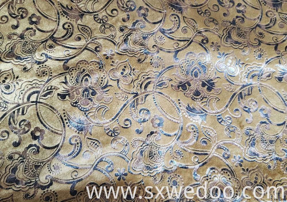 Foil Velvet Sofa Upholstery Fabric B